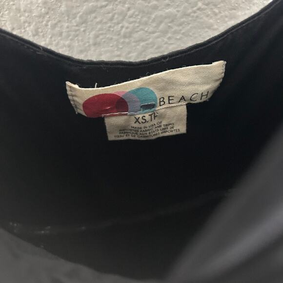 NEW Free People Beach Harlow Twist Front Wide Leg Jumpsuit Black XS Oversized - Picture 5 of 10